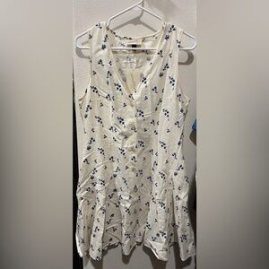 Universal Thread White and Blue Floral Dress